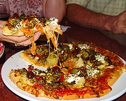 Fetta and Olive Pizza @ Blue Mango